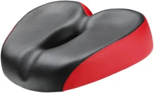 YIJU Bicycle Saddle Soft Cushion Riding Comfortable 21 Cmx27 Cmx6 cm PU Leather Shock Absorbing Mountain Waterproof Bike Seat