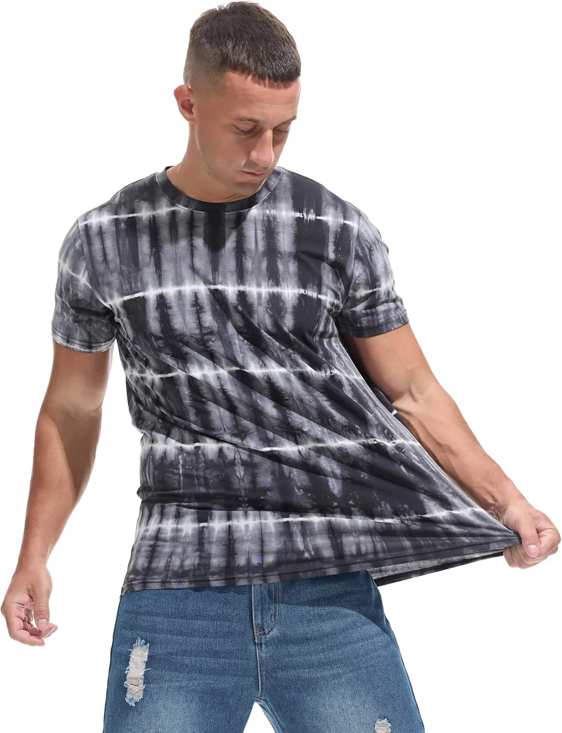 YININF Mens Hipster Hip Hop Short Sleeve Print T-Shirt Shirts Men