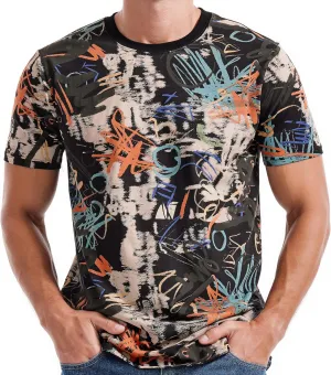 YININF Mens Hipster Hip Hop Short Sleeve Print T-Shirt Shirts Men