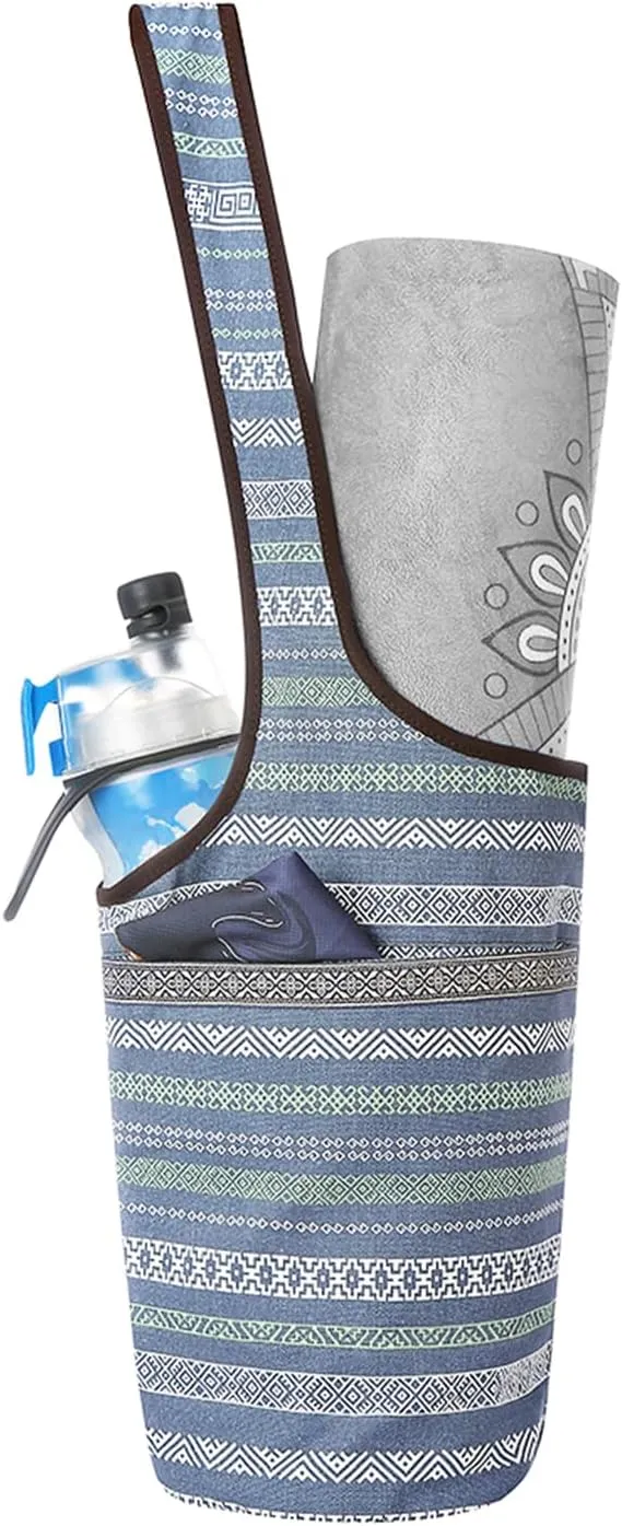 Yoga Mat Bag With Large Size Pocket and Zipper Pocket, Strap Bag, Fit Most Size Mats, Bags and Carriers for Women