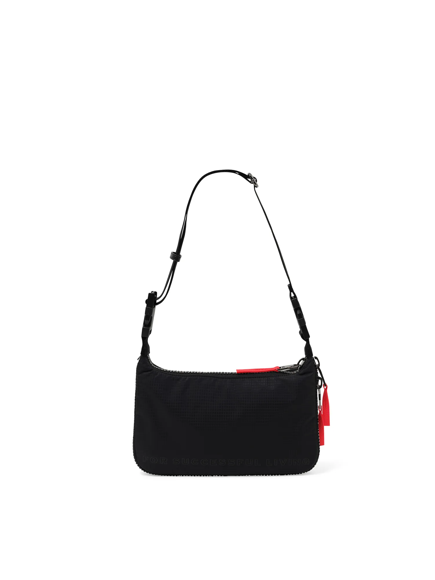 Zip-D Shoulder Bag in Black